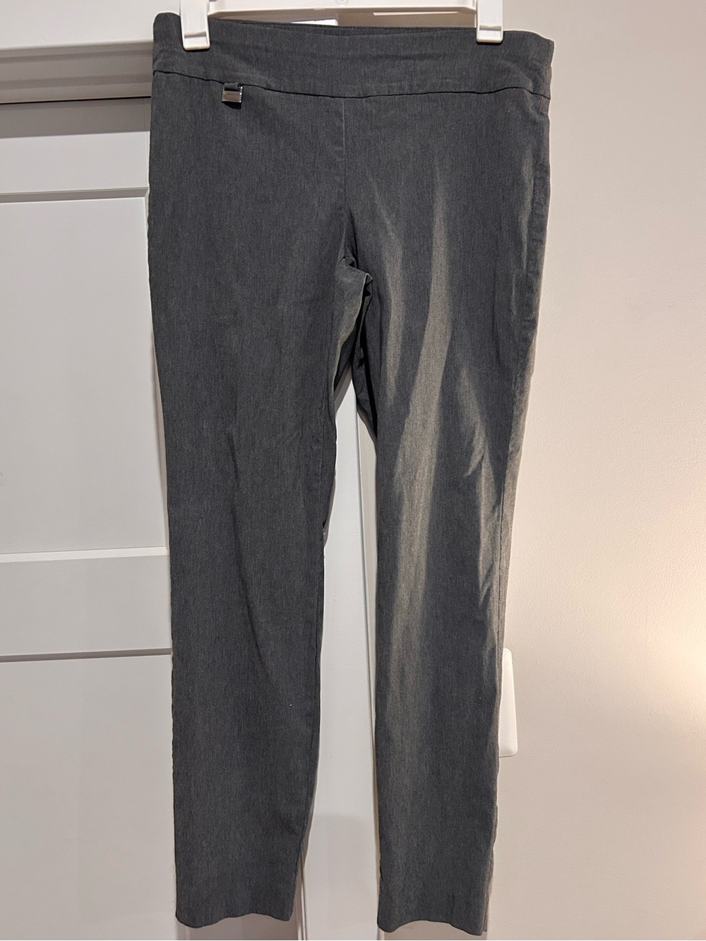 Alfani Gray Dress Pants with Silver Buckle Detail